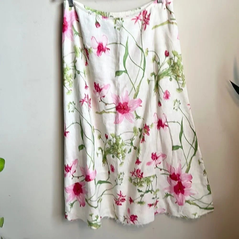 Dandy By Randim 100% Linen Skirt XL